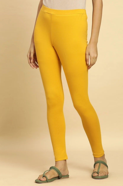 W for Woman Marigold Yellow Knitted Tights