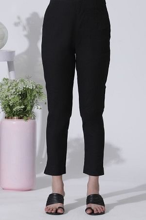 W for Woman Off-White Striped Yar-Dyed Shirt Kurta And Pants Set