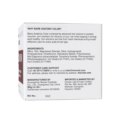 Bare Anatomy Cover-Up Hair Powder 100% Instant Grey Coverage Seamless Natural Finish - Brown