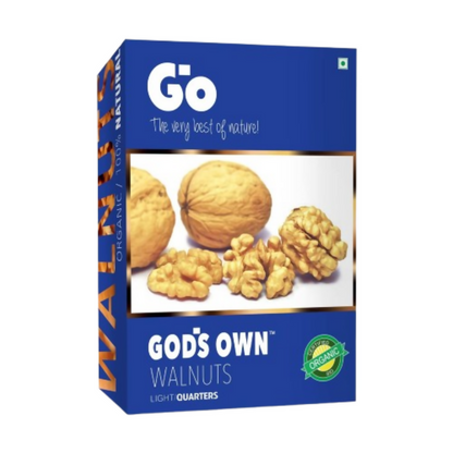 Go Organic Kashmiri Light Quarters Walnuts Kernels (Without Shell)