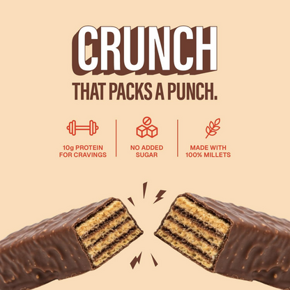 Phab Millet Wafers - Mocha Latte Protein Wafer Chocolate