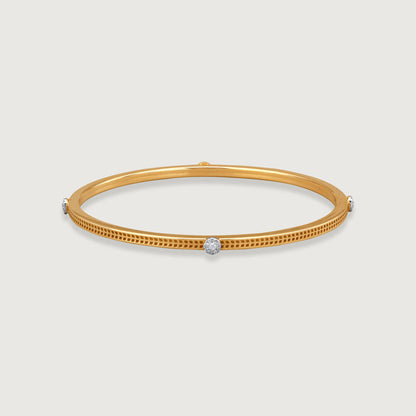 Twinkle Charm Diamond Bangle in 14K Yellow Gold, 0.215 ct