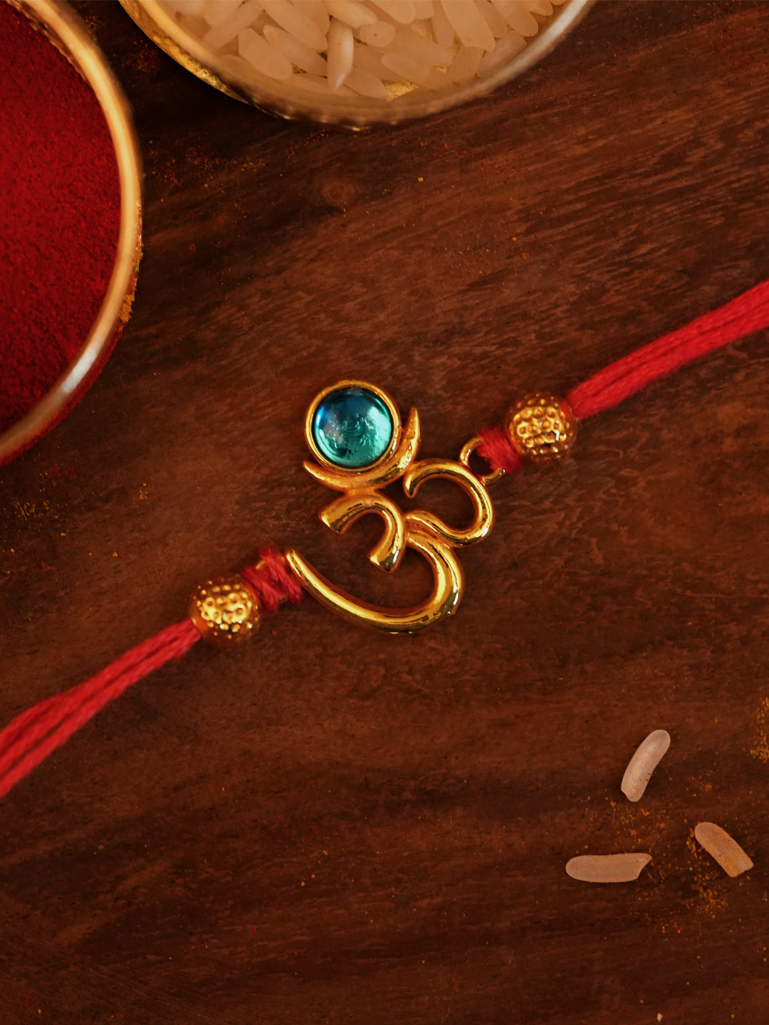 Blue Aura Om Rakhi