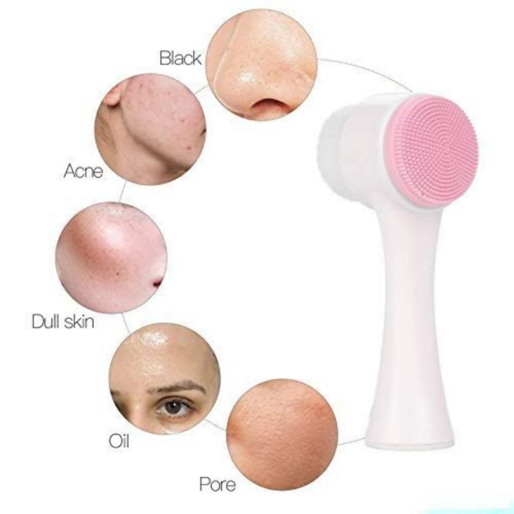Bronson Professional 2 in 1 Silicone Facial Cleanser Brush Pore Exfoliation Massager