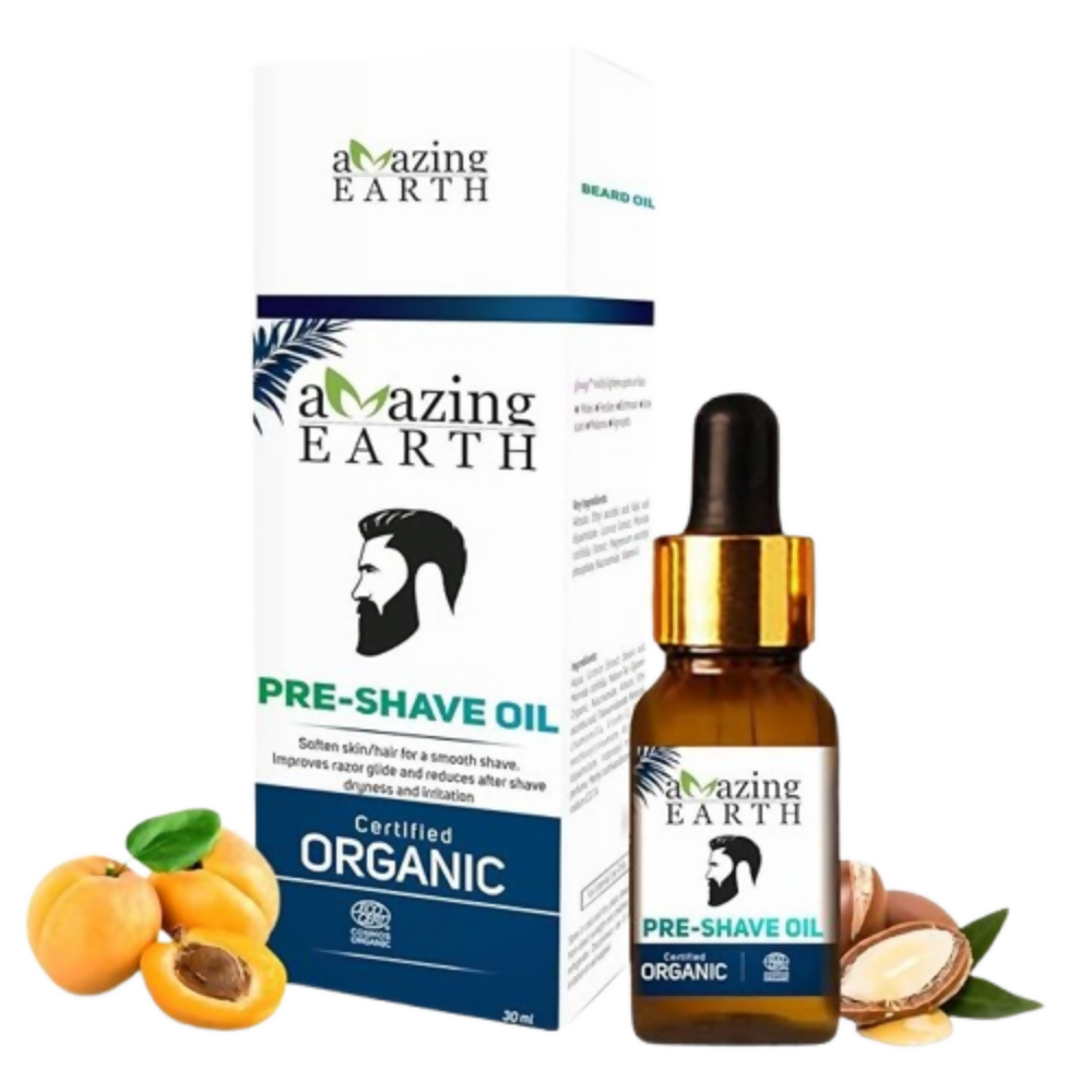 Amazing Earth Certified Organic Pre-Shave Oil