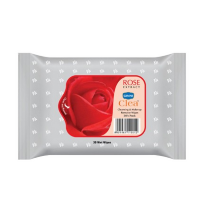 Ginni Set of 5 Rose Cleansing & Makeup Remover Wet Wipes