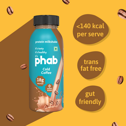 Phab Protein Milkshake With protein Cold Coffee Protein Shake