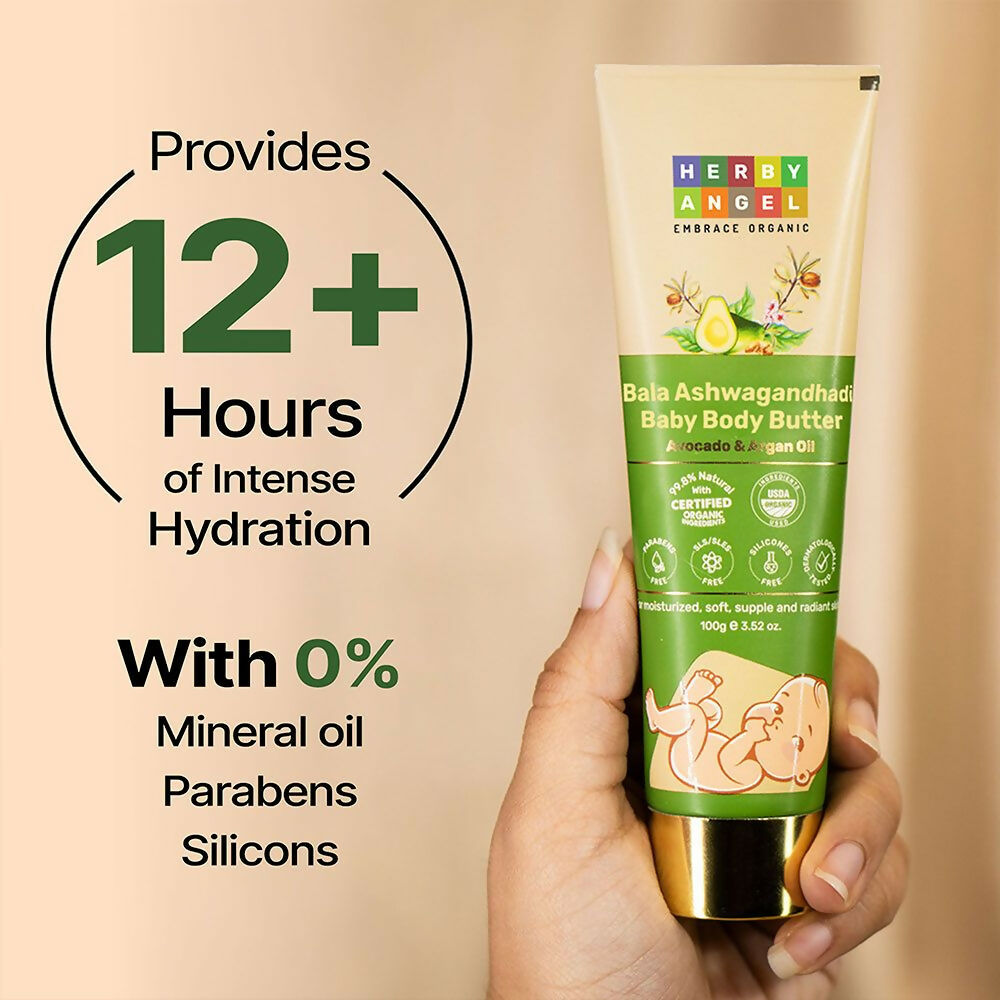Herby Angel Bala Ashwaganghadi Baby Body Butter for Kids and Babies