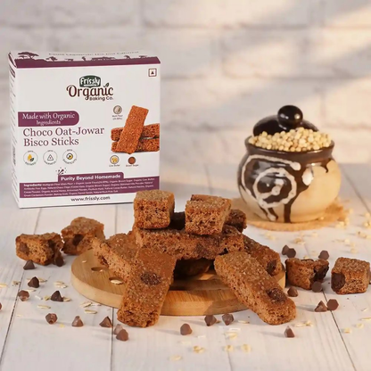 Frissly Organics Choco Oats Jowar Bisco Sticks