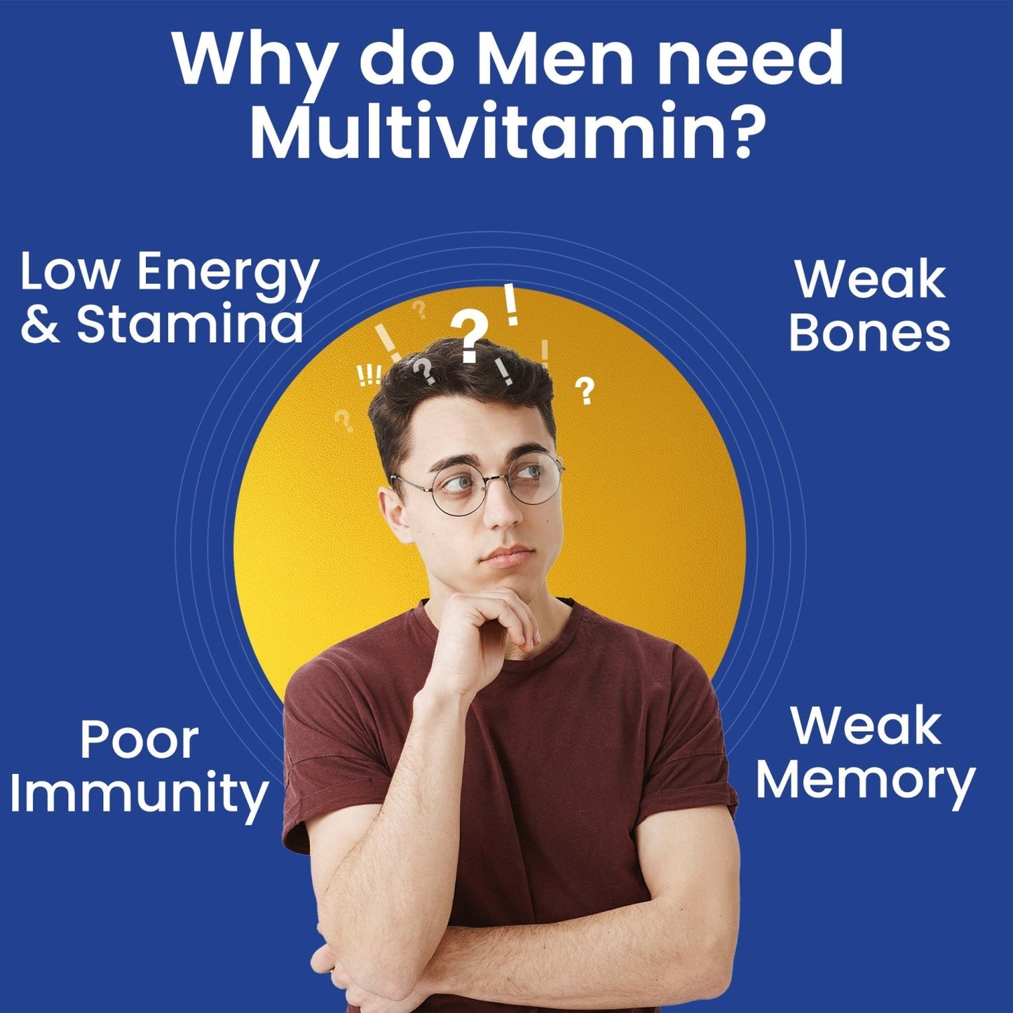 Dr Morpen Testo Boost And Multivitamin Men -With Omega 3 & Herbs /Energy & Immunity Booster