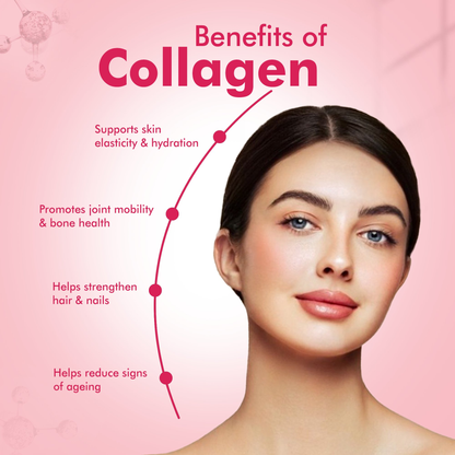 DR. Morepen Skin Collagen Powder with Glutathione, Hyaluronic Acid, Resveratrol & Biotin Strawberry Watermelon Flavour