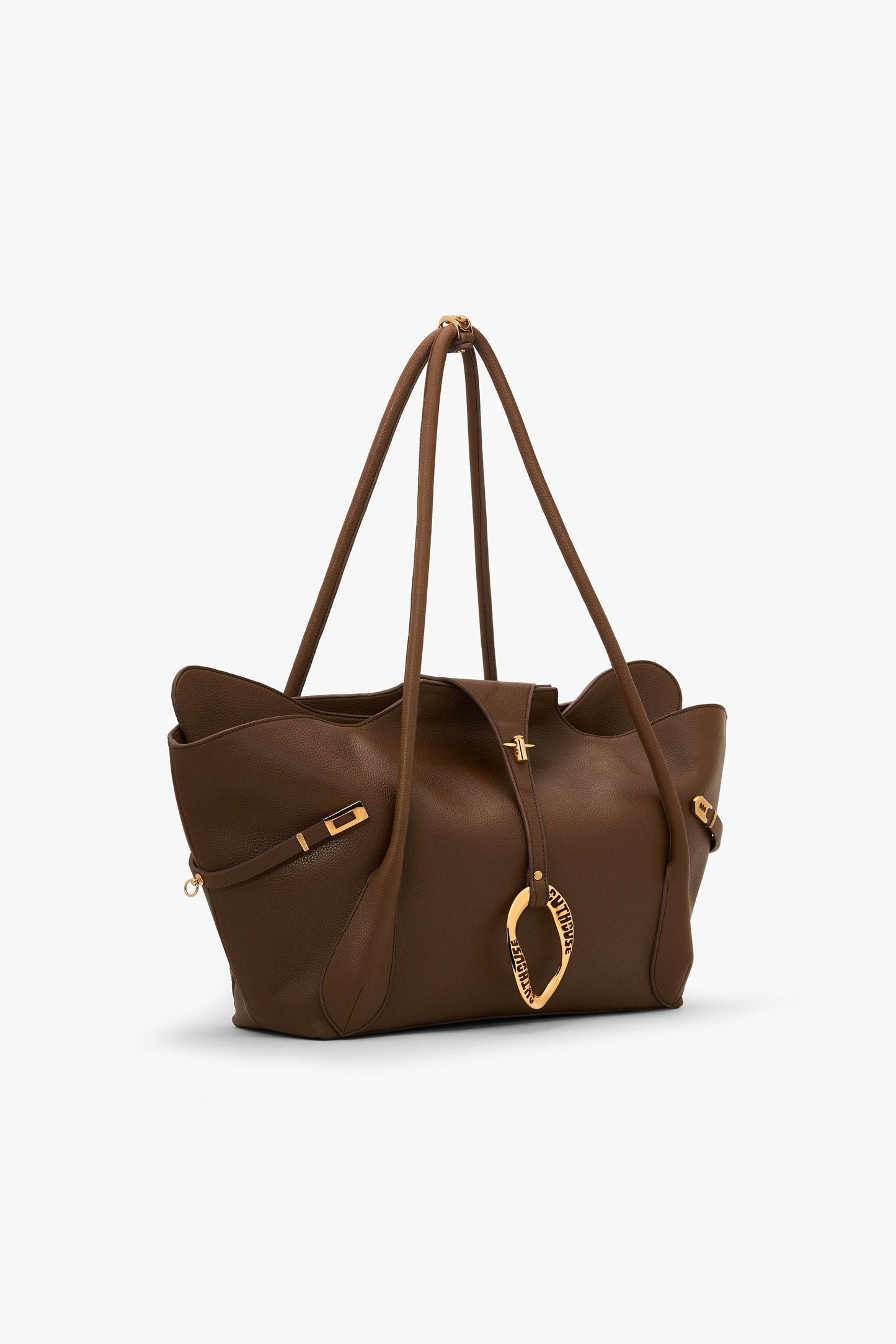 The Boss Tote Bag in Mocha Brown