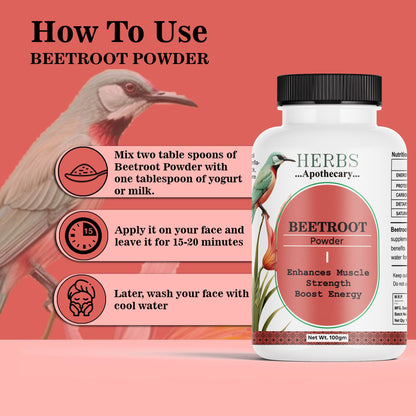 Zenvista Herbs Apothecary Beetroot Powder