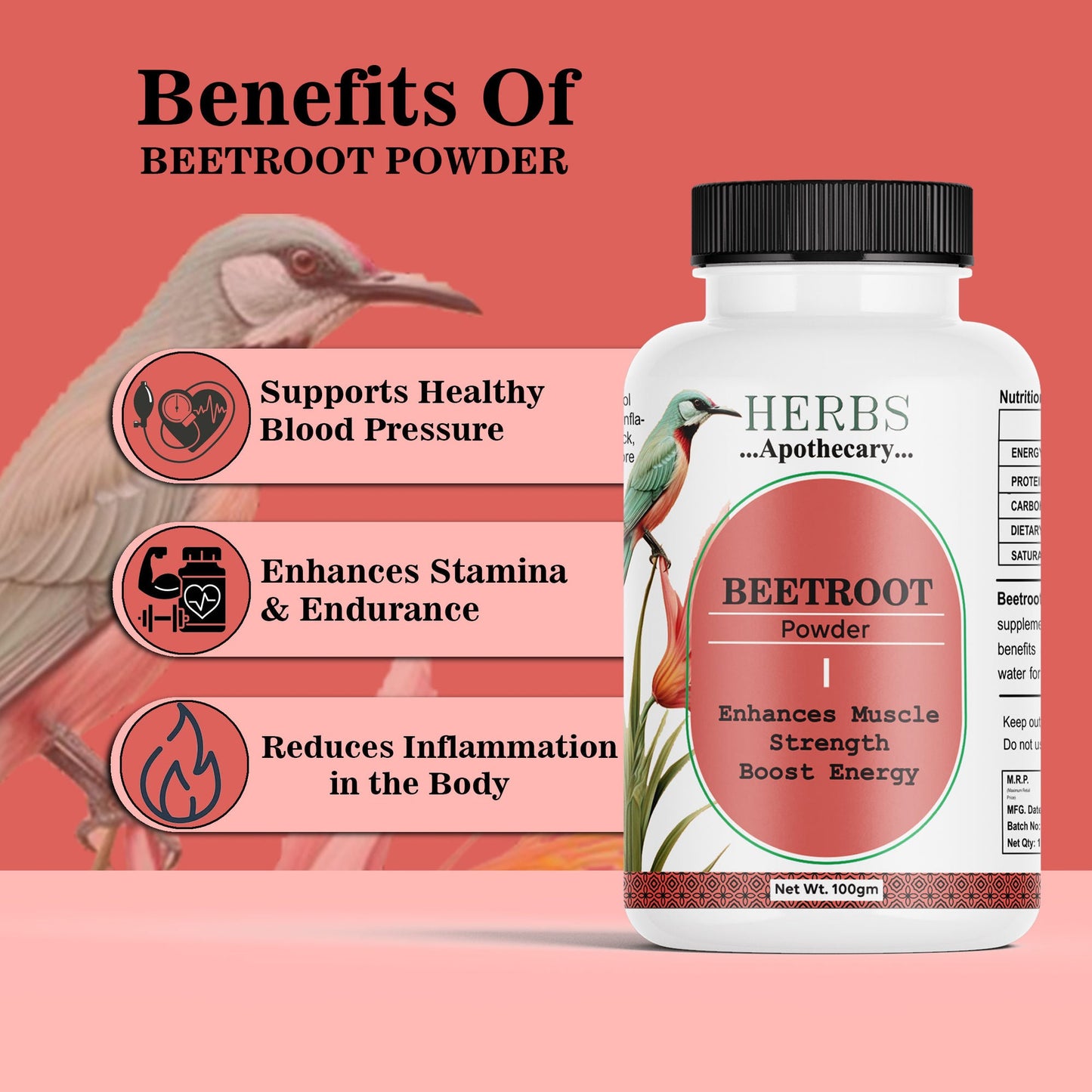 Zenvista Herbs Apothecary Beetroot Powder