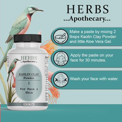 Zenvista Herbs Apothecary Kaolin Clay Powder For Face And Skins