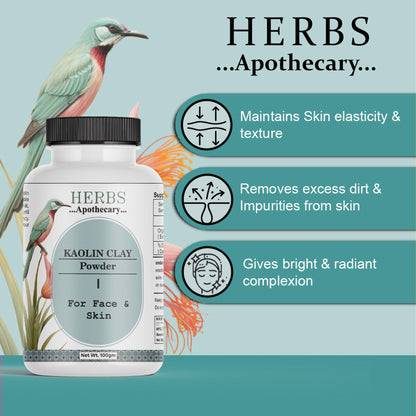 Zenvista Herbs Apothecary Kaolin Clay Powder For Face And Skins