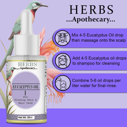 Zenvista Herbs Apothecary Eucalyptus Oil For Skin & Hair Care