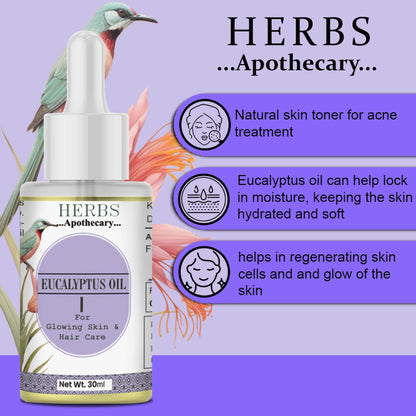 Zenvista Herbs Apothecary Eucalyptus Oil For Skin & Hair Care
