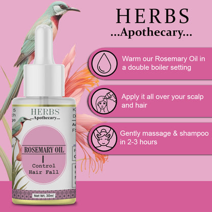 Zenvista Herbs Apothecary Rosemary Oil For Control Hair Fall