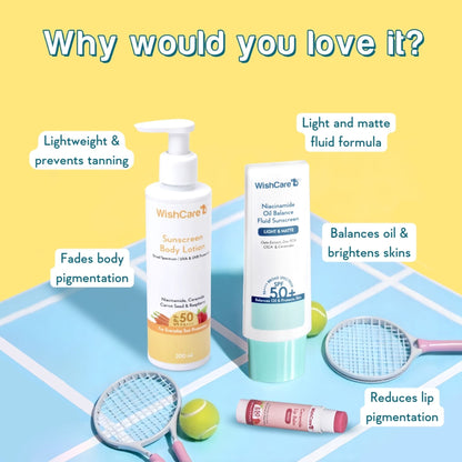 Wishcare Iconic SPF Essentials Head-to-Toe Sun Protection SPF 50+ PA++++ Exclusive Gift Box