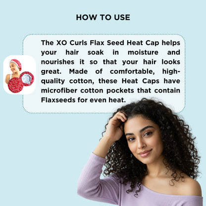 XO Curls Flax Seed Heat Cap For Deep Conditioning