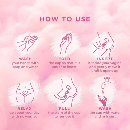 Pee Safe Menstrual Cup & Bio Panty Liners For Women