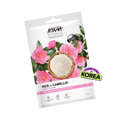 Nykaa Rice & Camellia Sheet Mask