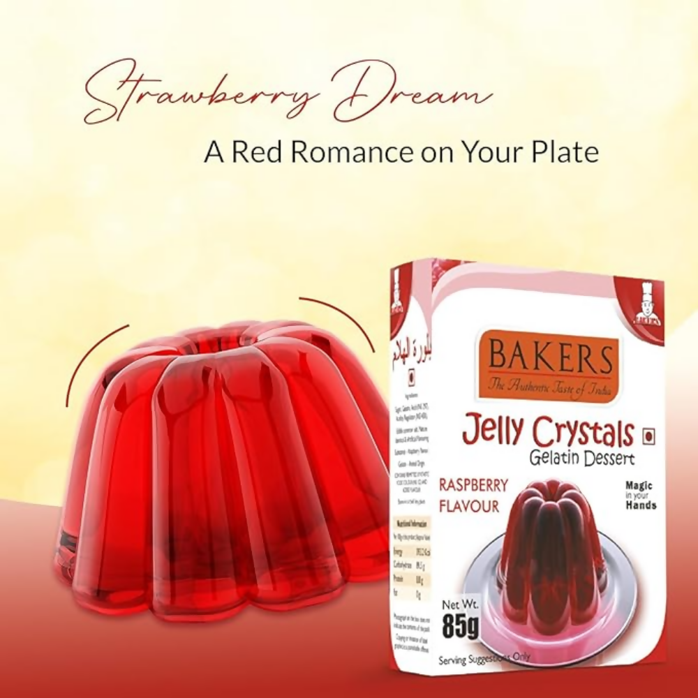 BAKERS Jelly Crystals (Gelatin Dessert) - Strawberry