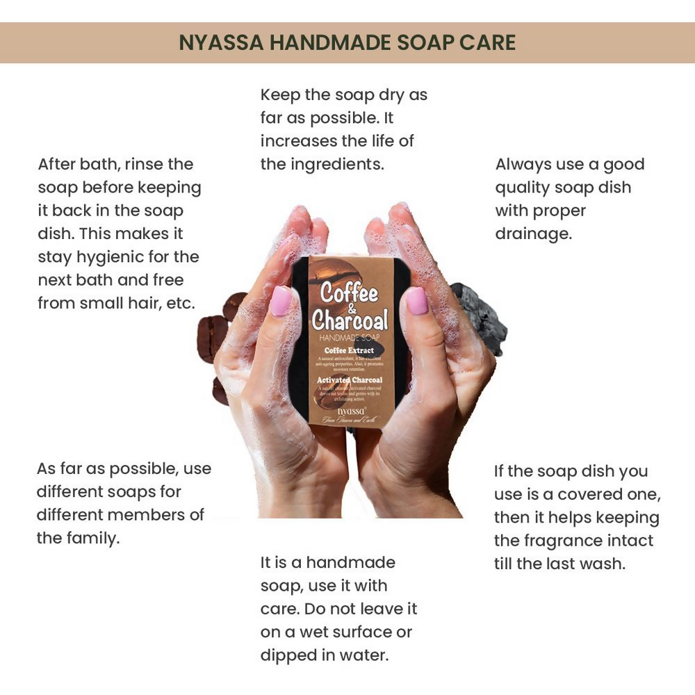 Nyassa Coffee And Charcoal Handmade Soap