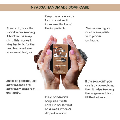 Nyassa Coffee And Charcoal Handmade Soap