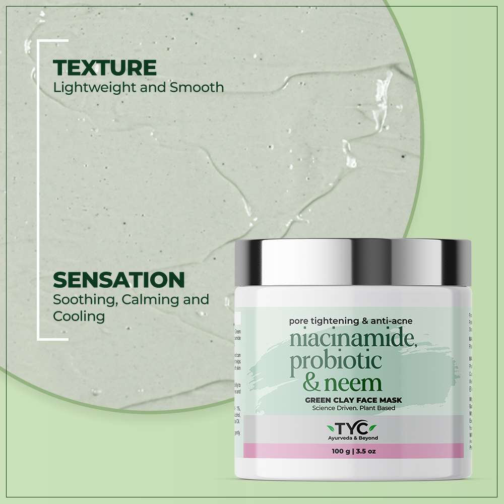 TYC Green Clay Face Mask For Men & Women