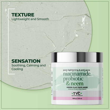 TYC Green Clay Face Mask For Men & Women