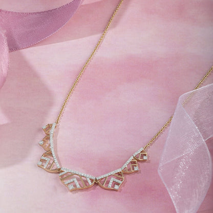 Lippan Luxe Gold & Diamond Necklace in 14K Yellow Gold, 0.539 ct