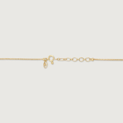 Honeybee Charm Diamond Necklace in 14K Yellow and White Gold, 0.29 ct