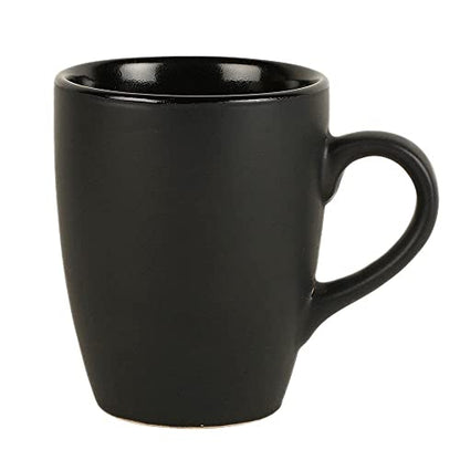 Ceramic Coffee Mug Black Matte Finish 300 ML - Modern Design, Lightweight, Eco-Friendly