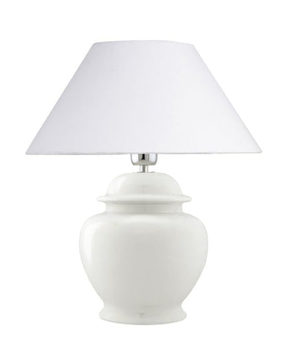 Table Lamp Modern Minimalist White Ceramic 33x33x40cm