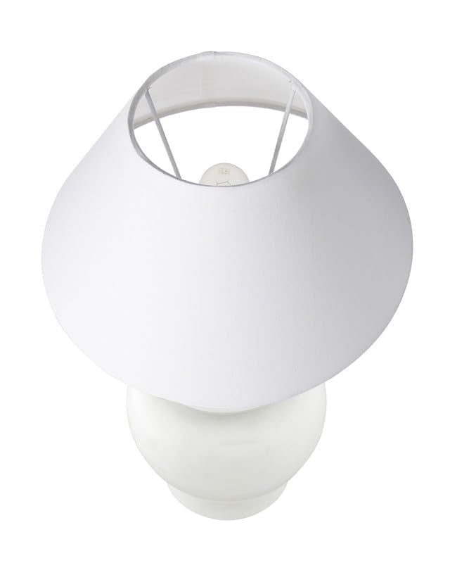 Table Lamp Modern Minimalist White Ceramic 33x33x40cm