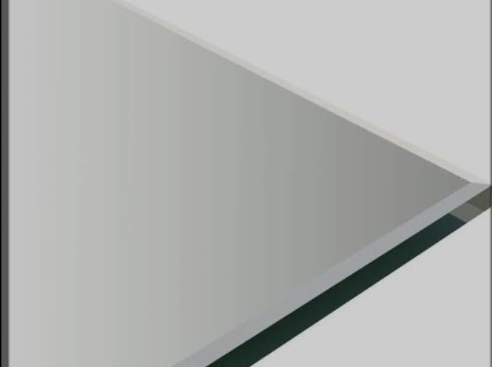 Frameless Wall Mirror with Polished Edges - Minimalist Design - Rectangle - Ideal for Bedroom, Bathroom, Entryway