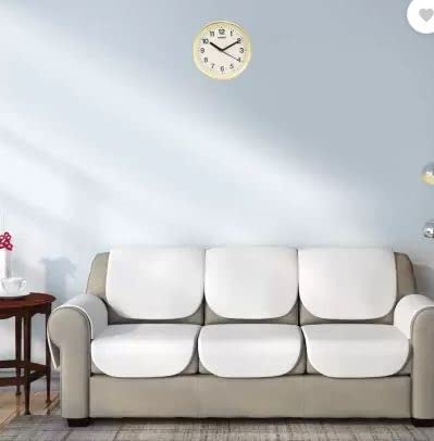 Kadio Analog Wall Clock 20 cm Beige Plastic Frame