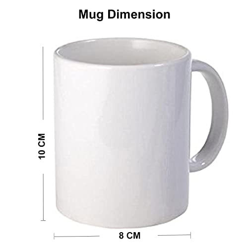 Coffee Mug with Funny Print - Ceramic - Multicolor - Height: 7.5 cm - Capacity: 350 ml