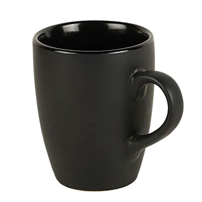 Ceramic Coffee Mug Black Matte Finish 300 ML - Modern Design, Lightweight, Eco-Friendly