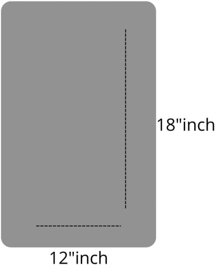 Frameless Rectangular Wall Mirror Clear Reflection 12x18 inch