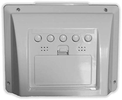 Digital Alarm Clock with Timer Function, 8 x 7 x 3.5 cm, White Plastic