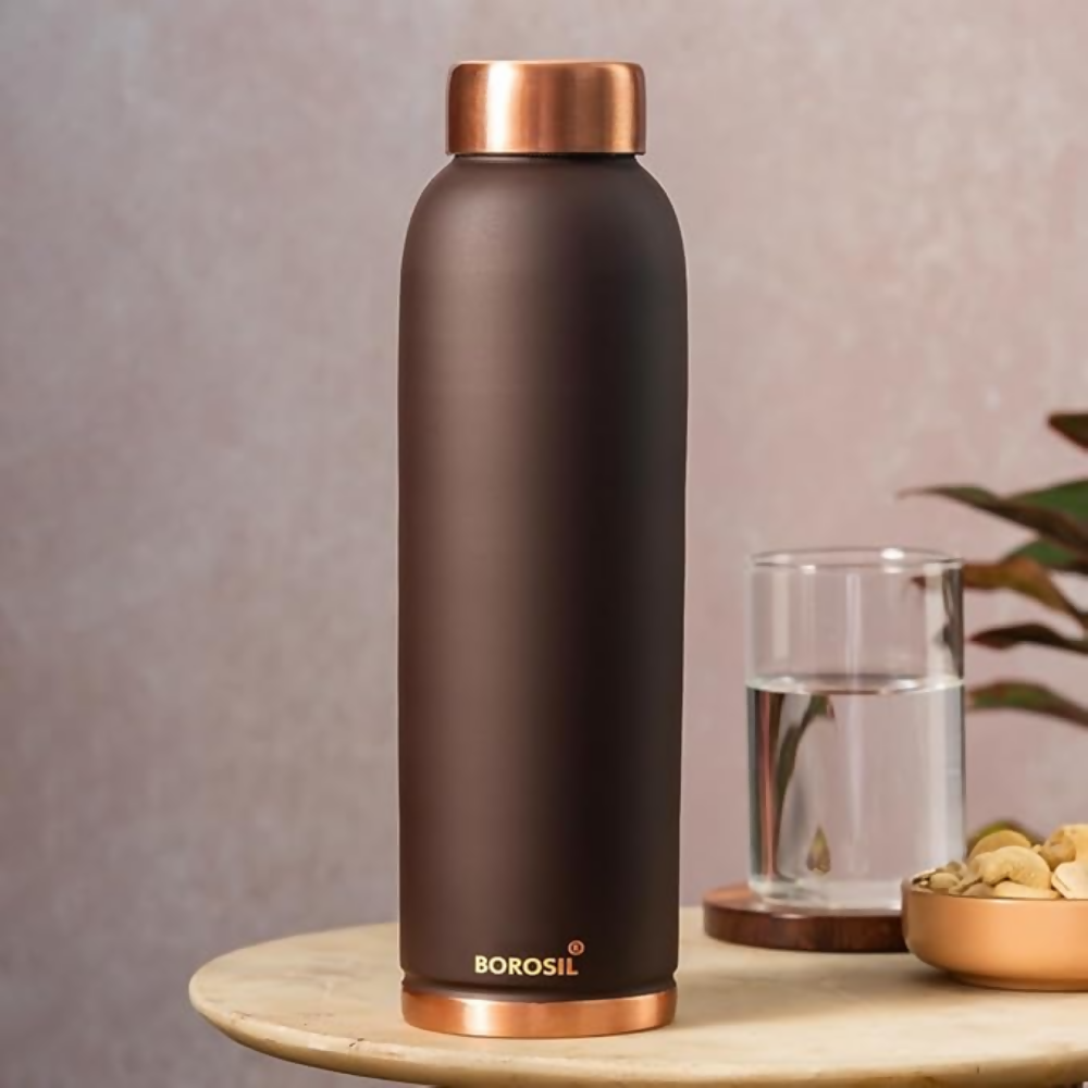 Borosil Colour Copper bottle - Brown