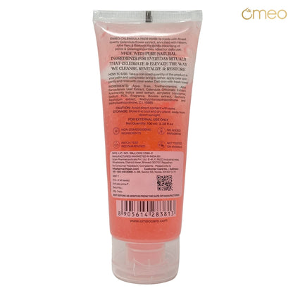 Omeo Calendula Face Wash - Gentle, Daily Use, Safe For All Skin Types