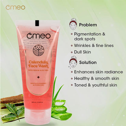 Omeo Calendula Face Wash - Gentle, Daily Use, Safe For All Skin Types