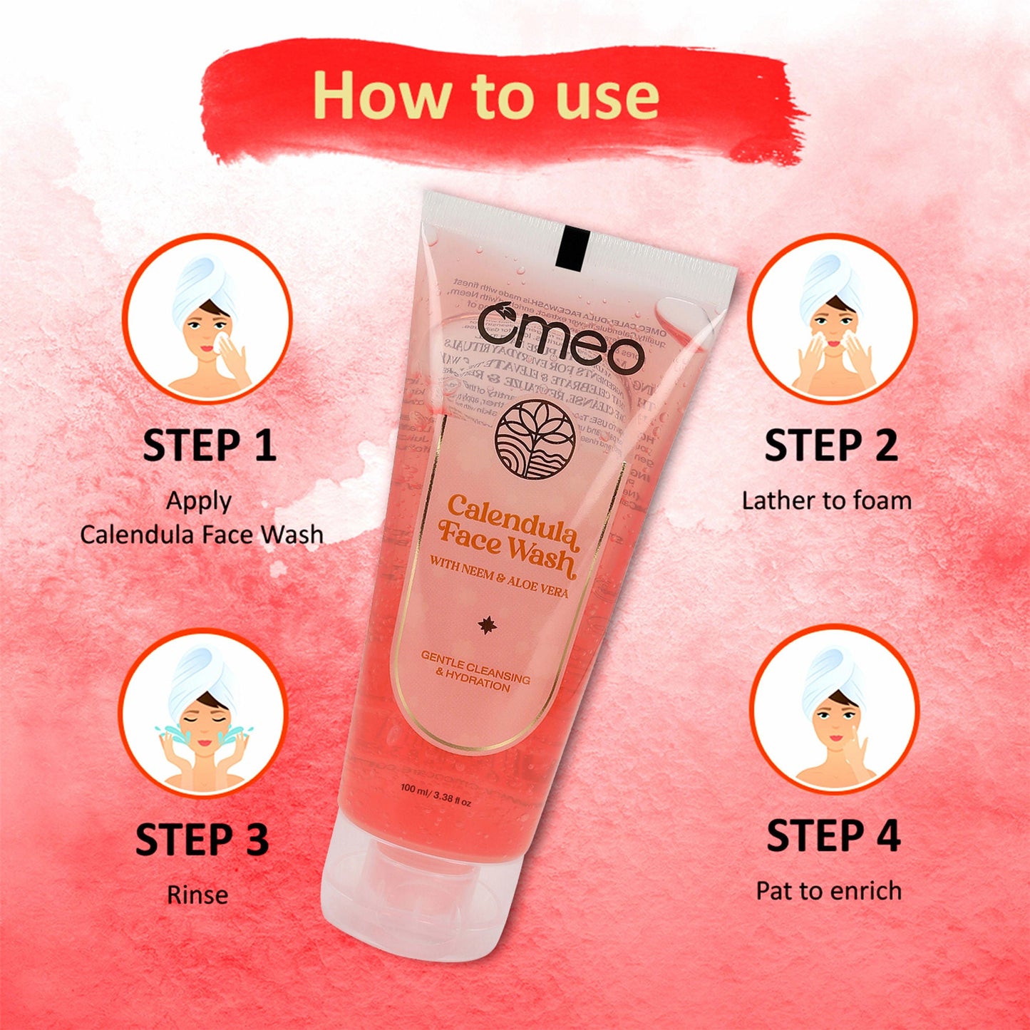Omeo Calendula Face Wash - Gentle, Daily Use, Safe For All Skin Types