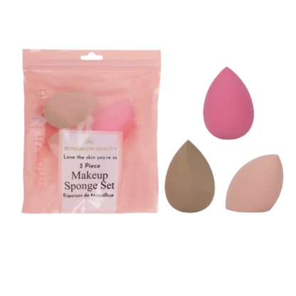 BUNGALOW BEAUTY Makeup Blending Sponge - Pack of 3