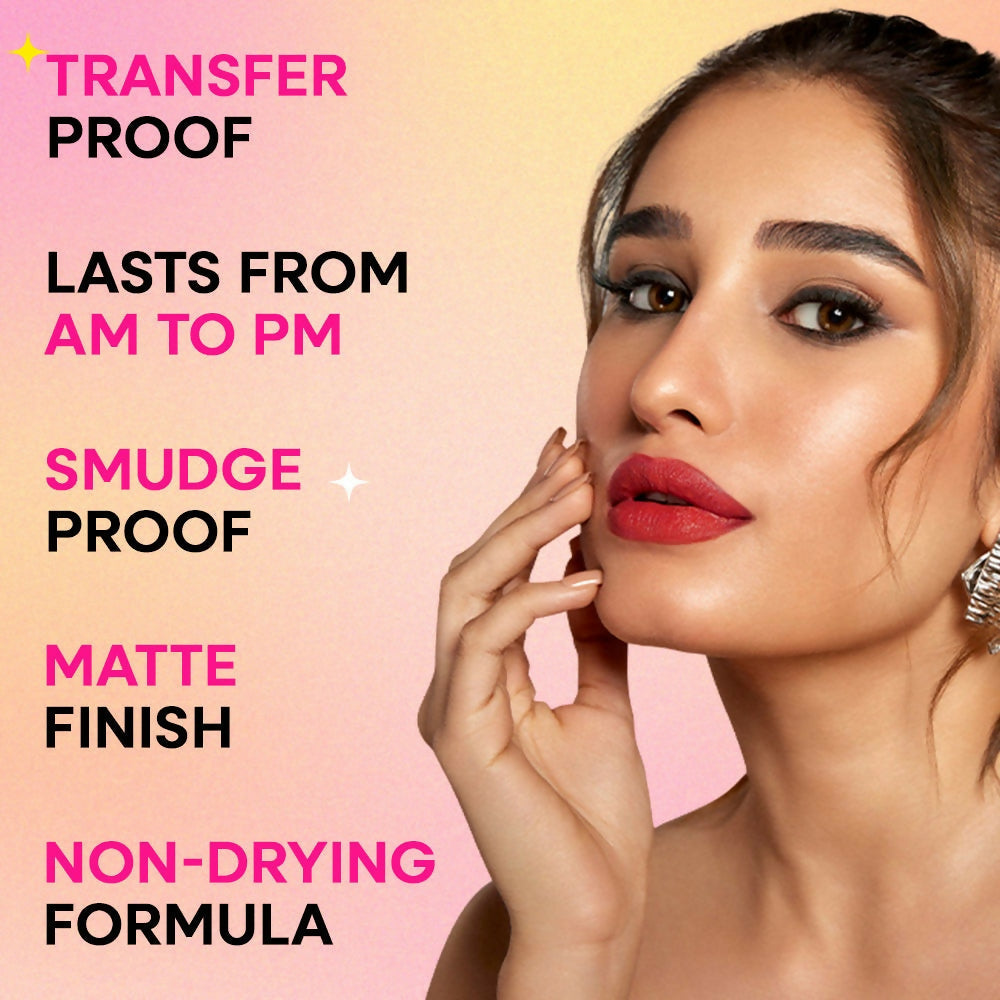 Nykaa Matte To Last ! Transferproof Liquid Lipstick - Kufri - 21