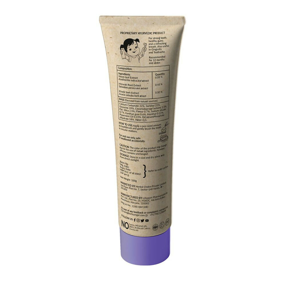 Herby Angel Berry Burst Toothpaste for Kids